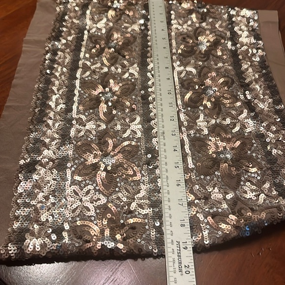 NWT CHELSEA & VIOLET ICE PRINCESS Elegant Sequin Embellished MINI Skirt LARGE - Picture 7 of 9